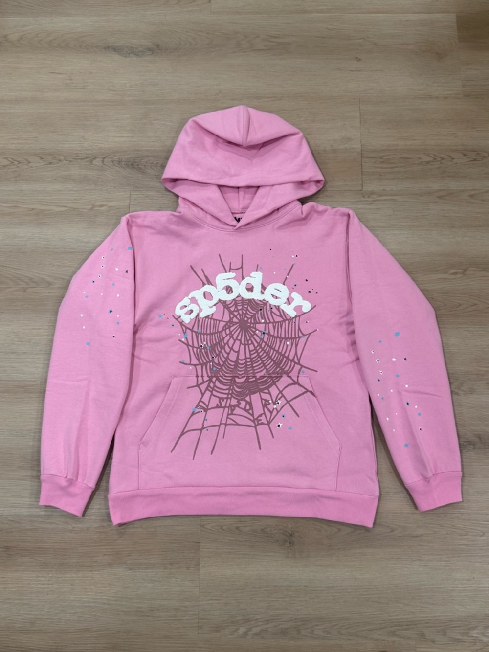 Sp5der Pink OG Web Hoodie